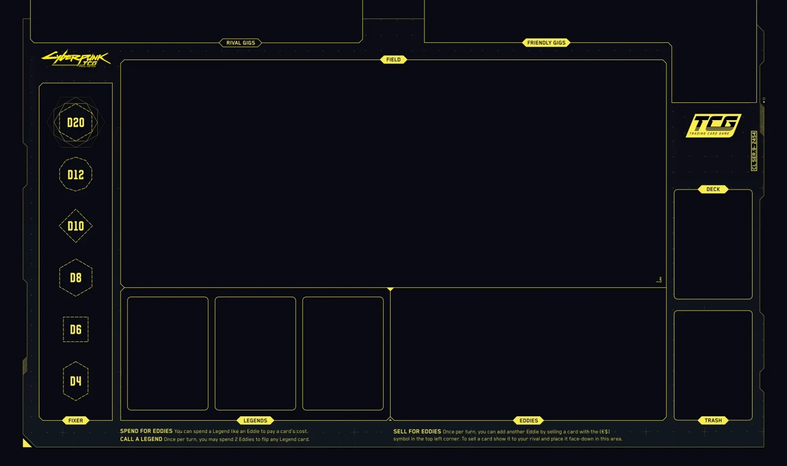 Opponent playmat